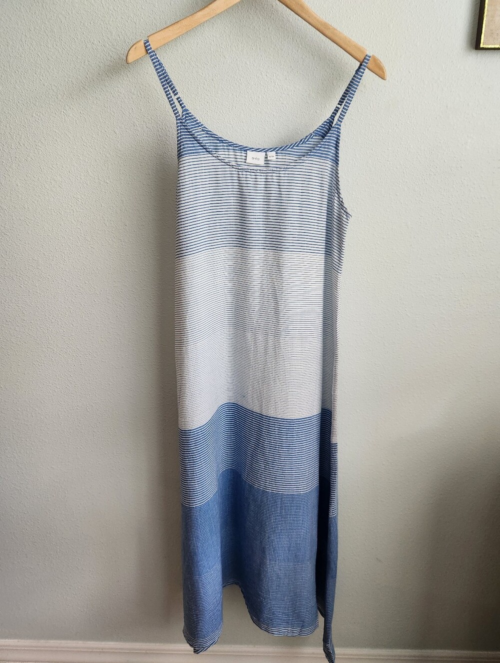 Onia Blue And White Striped Swim Cover Up Dress Size XS9